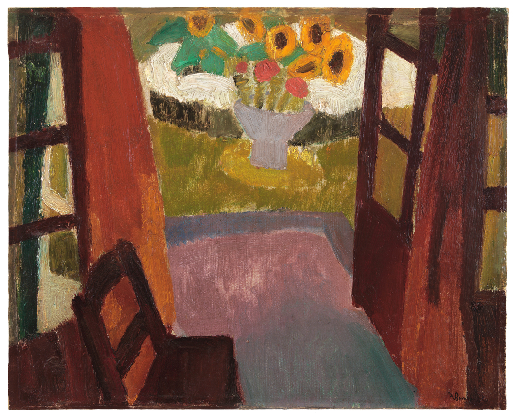 Garden view from interior